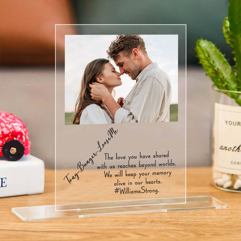 Personalized Custom Acrylic Picture Frame and Text