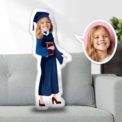 Adorable Funny Photo Pillow for Graduation School or Growing Up