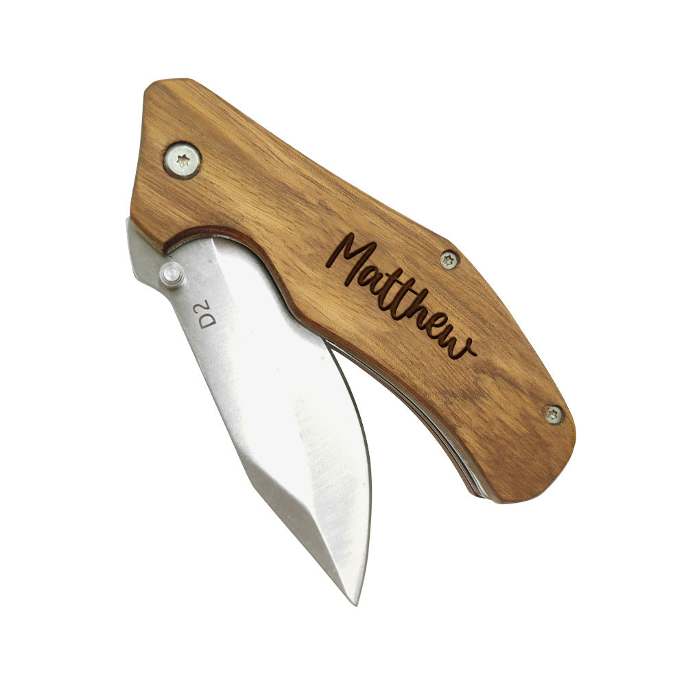 Personalized Engraved Name Pocket Knife - Premium knife from Gift Me A Break - Just $22.99! Shop now at giftmeabreak