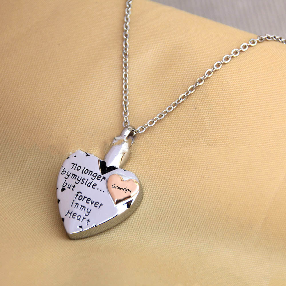 Stainless Steel Heart Shaped Urn for Ashes Necklace Keepsake - Premium necklace from Gift Me A Break - Just $55.99! Shop now at giftmeabreak