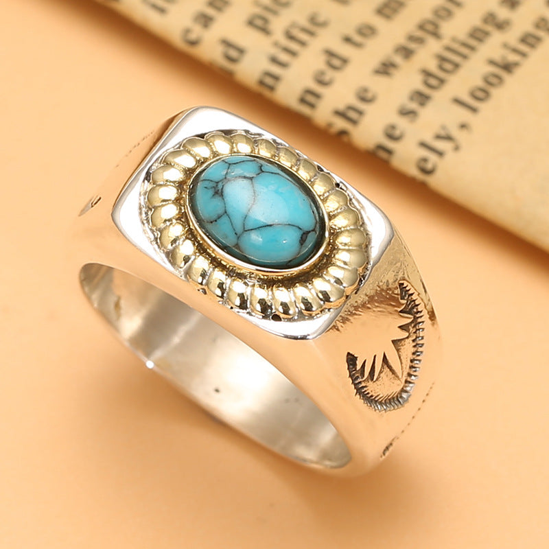 Sterling Silver Turquoise Band Takahashi Ring - Premium women's ring from Gift Me A Break - Just $65.99! Shop now at giftmeabreak