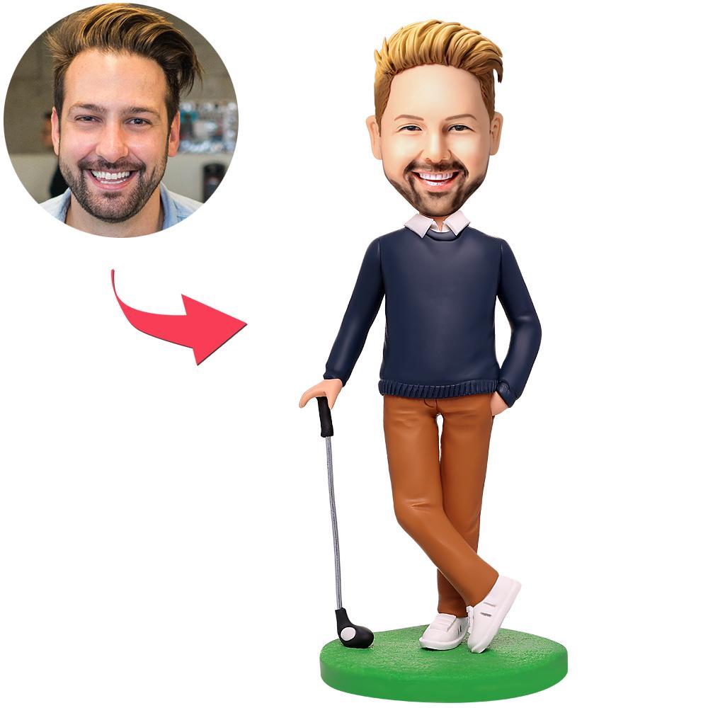 Personalized Custom Golf Bobblehead with Engraved Text