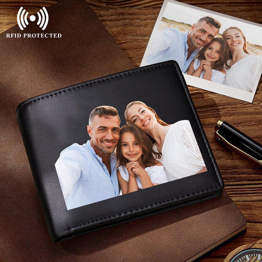 Personalized PU Leather Wallet Anti-Theft Brush RFID Protected Men's Wallet - Premium wallet from Gift Me A Break - Just $21.99! Shop now at giftmeabreak