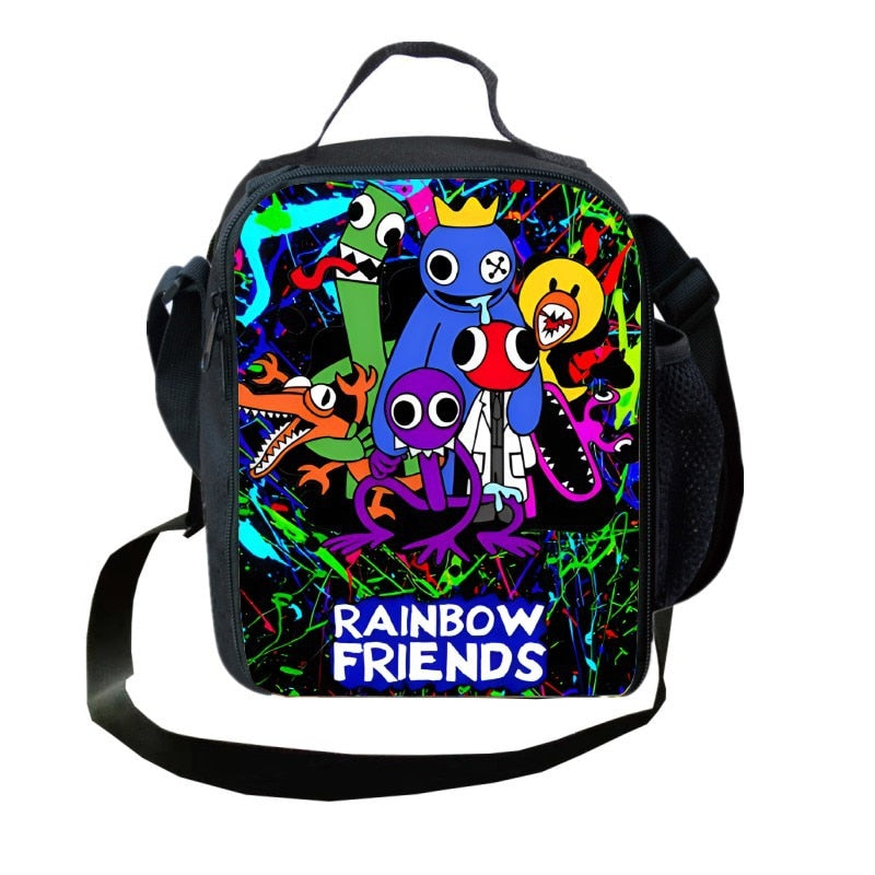 New Arrival Printed Rainbow Friends Lunch Bag