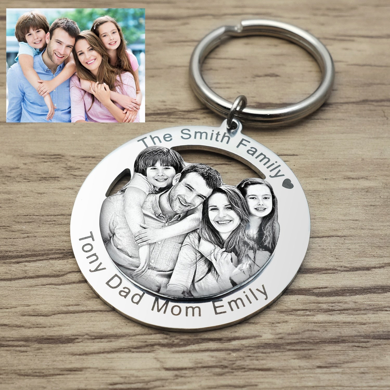 Personalized Engraved Photo Keychain - Premium keychain from Gift Me A Break - Just $14.99! Shop now at giftmeabreak