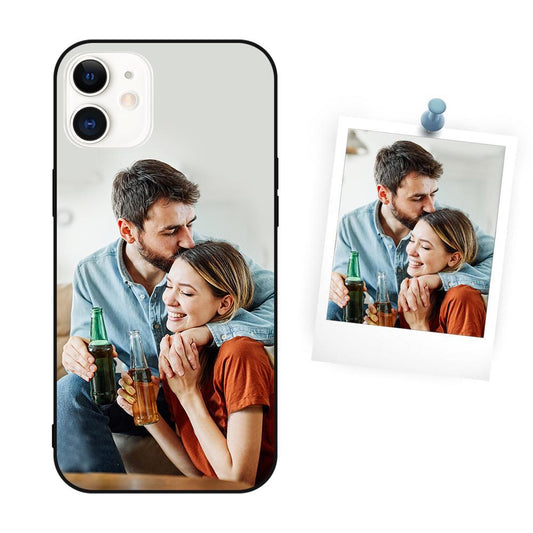 Personalized Custom Photo Black Matte Soft Shell Phone Case-iPhone 12 Mini, 12 Pro, 12 Pro Max - Premium phone case from Gift Me A Break - Just $9.99! Shop now at giftmeabreak