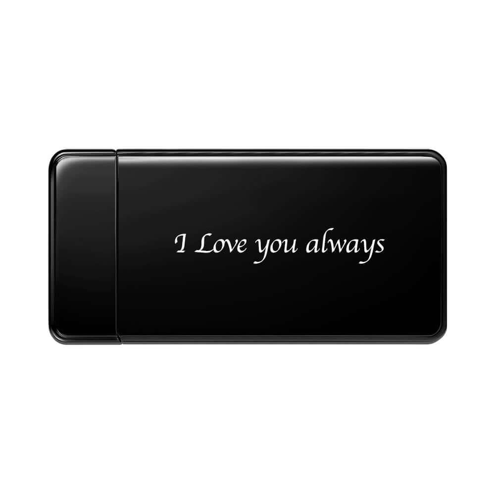 Personalized Custom Black Engraved Photo Lighter