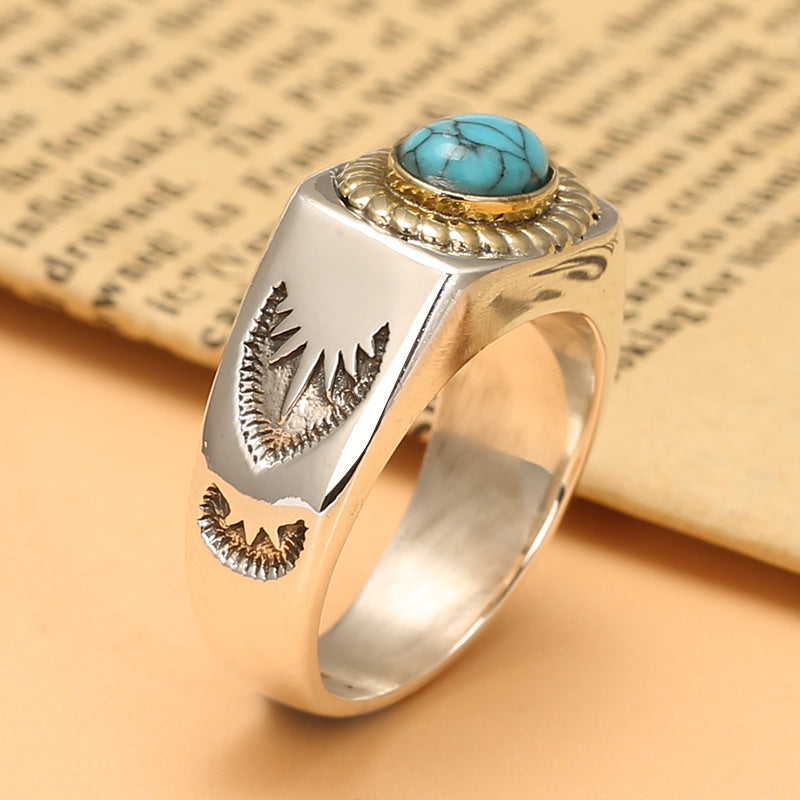 Sterling Silver Turquoise Band Takahashi Ring - Premium women's ring from Gift Me A Break - Just $65.99! Shop now at giftmeabreak