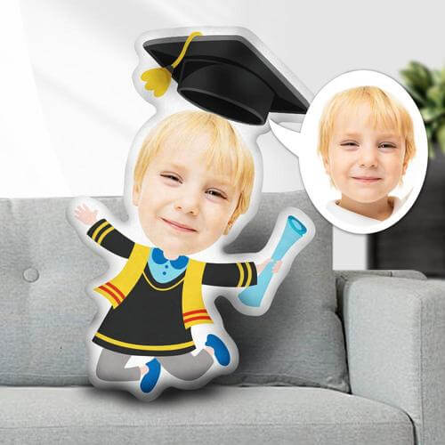 Adorable Funny Photo Pillow for Graduation School or Growing Up