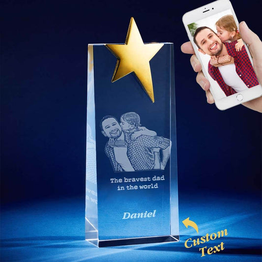 Personalized Custom Engraved Crystal Star Award Trophy - Premium trophy from MadeMine - Just $27.99! Shop now at giftmeabreak