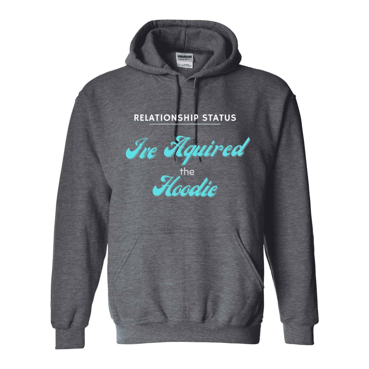 Women's Funny Relationship Status Acquired the Hoodie Heavy Blend Hooded Sweatshirt