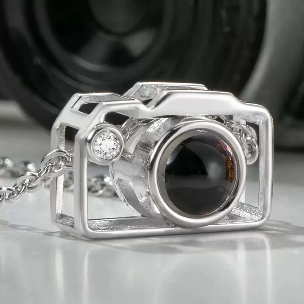 Personalized Camera Projection Necklace