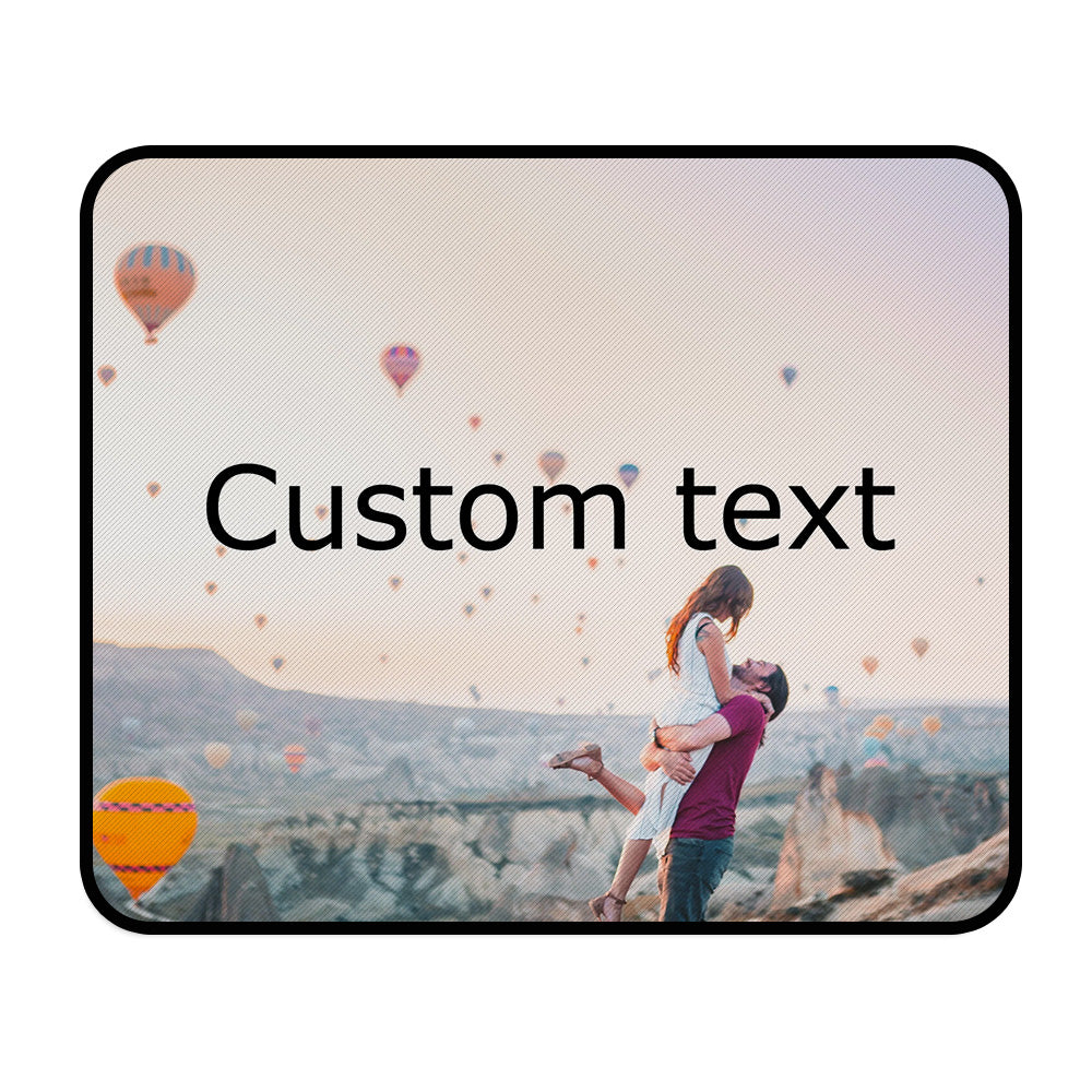 Personalized Custom Photo Mouse Pad with Text