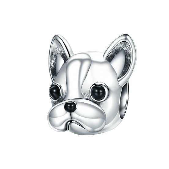 Sterling Silver French Bulldog Charm - Premium charm from Gift Me A Break - Just $19.96! Shop now at giftmeabreak
